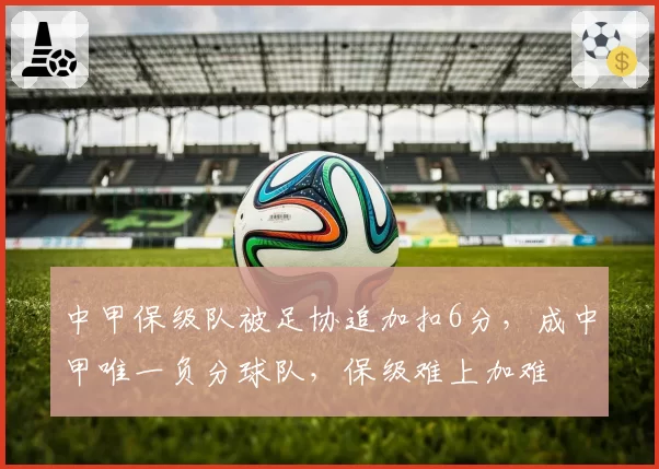 中甲保级队被足协追加扣6分，成中甲唯一负分球队，保级难上加难